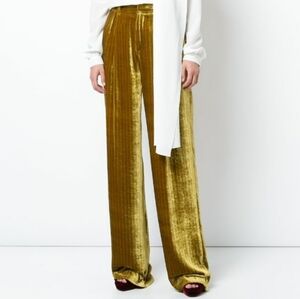Attico Caterina 3 Velvet‎ Striped Pants Sz S/M
